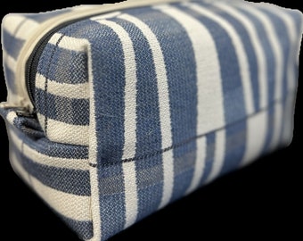 Large double zipper pouch cosmetic bag organizer, fully customizable