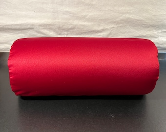 Satin pillowcase for bolster pillow, envelope style