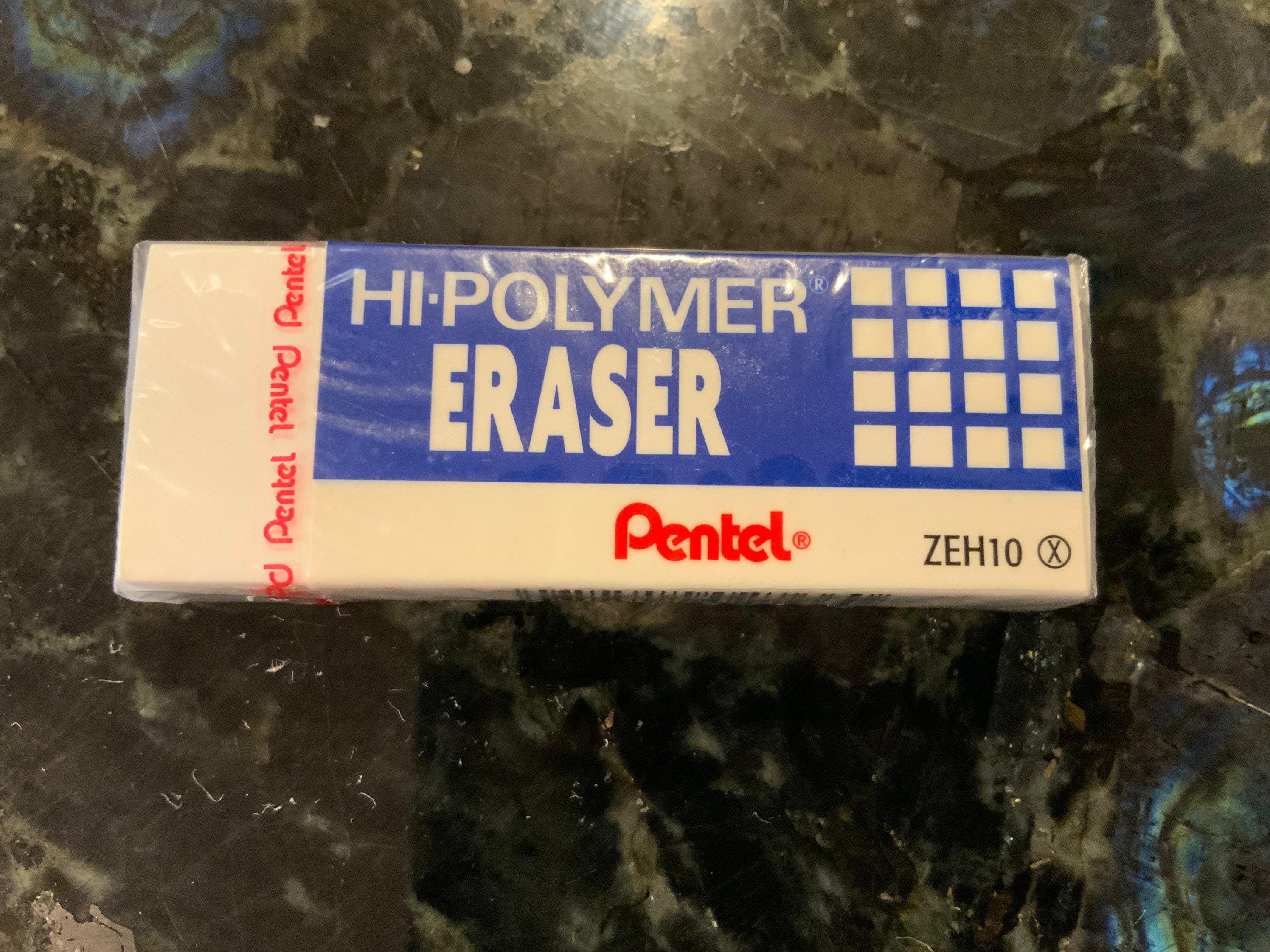 PENTEL High Hi Polymer & Latex Free 10 ERASER CAPS Pencil Tops Erasers  ZEH02BP10 