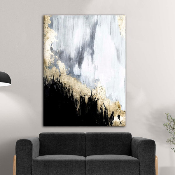 Abstract oil texture background,Grey-black-gold yellow,Paint on canvas,Contemporary art, Canvas painting design,acrylic paint,color gradient