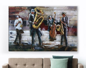 Abstract Afro People Jazz Art, Dancing People, Jazz Poster Print, Jazz Club Picture, Cool Afro, Color Singer, Spirit of music,Clipart Canvas