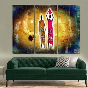 African canvas print,African Wall Art, Ethnic Print,African Black women,African Art Decor living room decor,3 set print, art gift,Home decor
