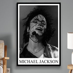 Famous Quote Art, Michael Jackson Canvas, Michael Jackson art, Canvas Wall Art, Office Wall Art, Inspirational Quote Print, Quote Wall Art