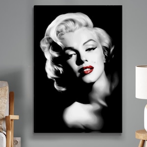 Celebrity Canvas, Marilyn Monroe, Famous Canvas, Woman canvas, Woman Wall Art, Marilyn Monroe wall art, Monroe painting, Fashion Wall Art