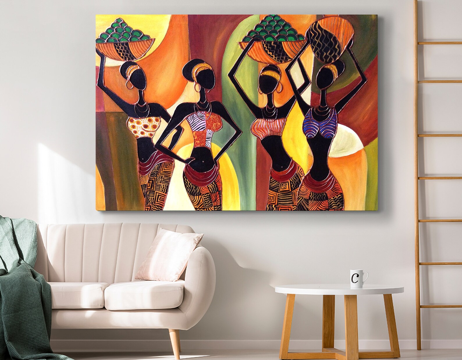 African Wall Art African Canvas Print Living Room Decor Etsy