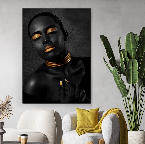 3pcs 6pcs african woman wall art painting