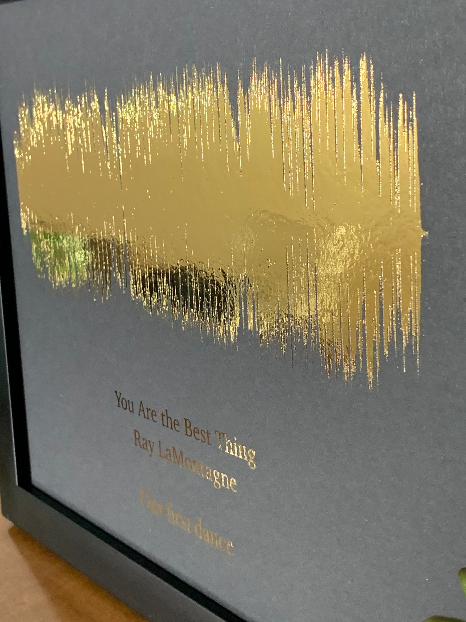 Custom Foil Soundwave Art Print Foil Song Personalized Foil Etsy