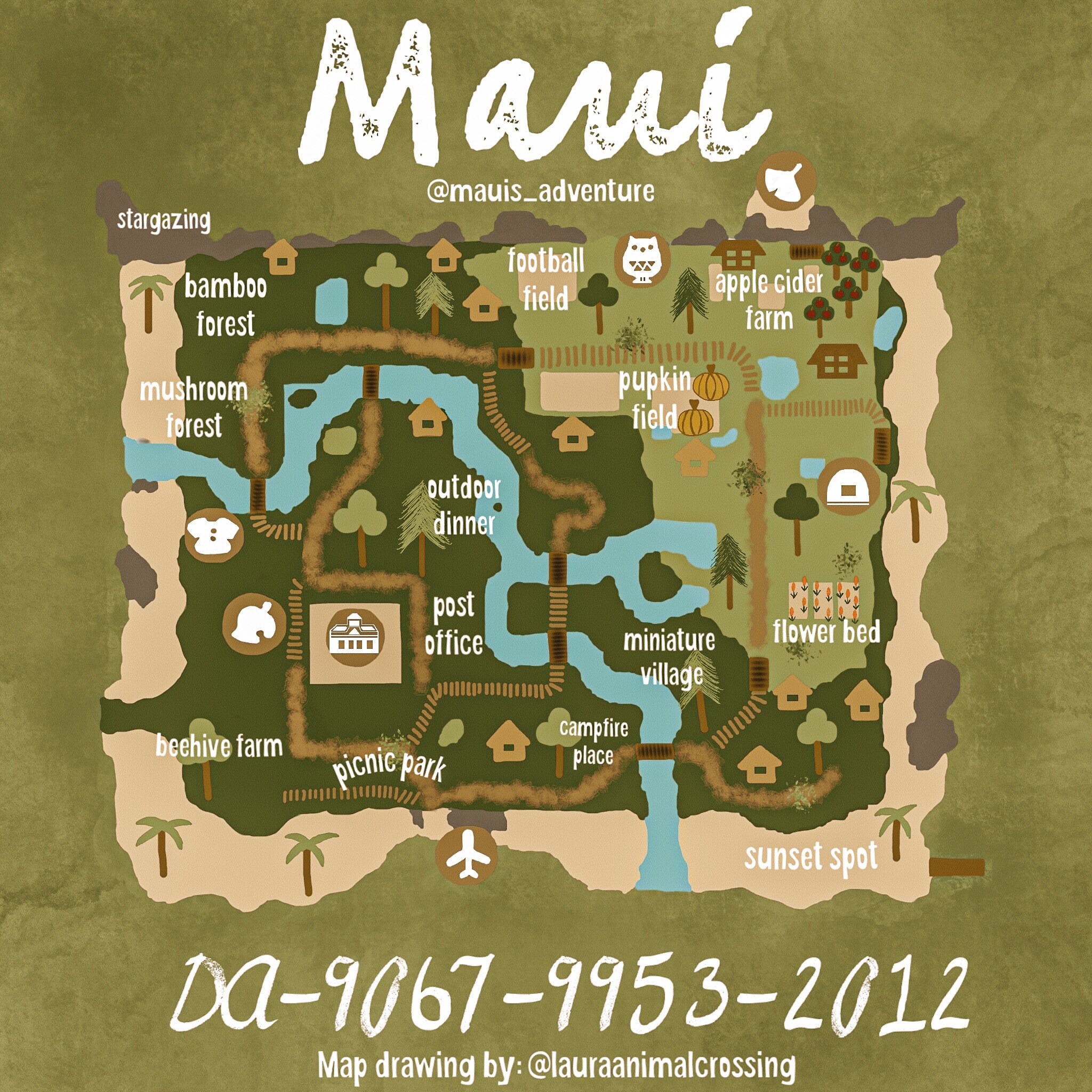 Custom Animal Crossing Map Drawing - Etsy