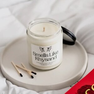 ACOTAR Inspired Candle - 8 oz Hand-Poured Soy Wax Candle, Witchy Scented, Fantasy Gift for Book Lovers & Home Decor