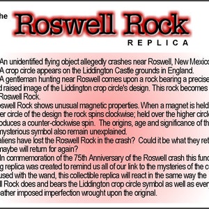 The Roswell Rock Replica - Etsy