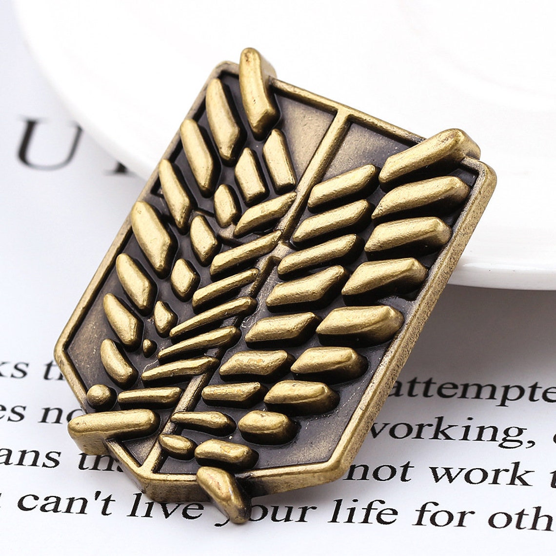 Attack on Titan Enamel Pin Anime Pin Etsy