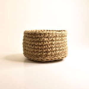 Mini baskets, small bins, hemp mini baskets, twine baskets, yarn baskets, home doecor, domestic shipping only, Made in Canada