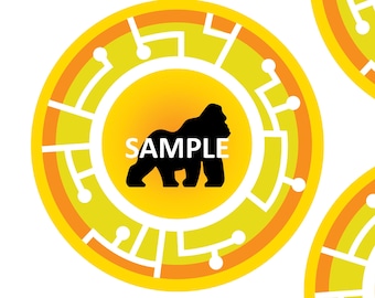 AFRICA set of animal discs/creature power discs