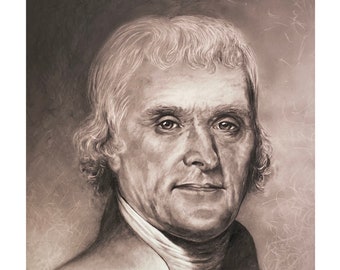 Alexander Hamilton Portrait: Sepia Fine Art Pigment Print