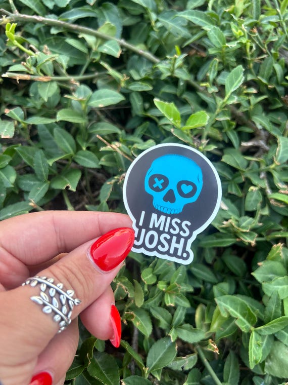 Lights Out Navessa Allen Inspired Sticker, I Miss Josh, Dark Romance Sticker