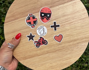 Set de pegatinas inspirado en Caught Up by Navessa Allen, pegatina de romance oscuro