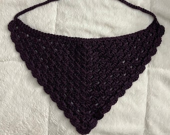 Bandana au crochet fait main