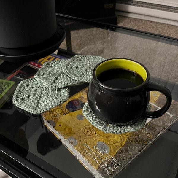 Crochet Hexagon Coasters