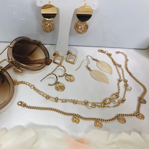 QUKE - Orecchini A Clip Con Perle D'acqua Dolce E Cristalli Di Zirconia Cubica, Da Donna - Foto 2