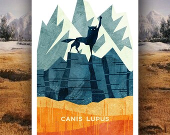 Art Print - I Have a Phobia of Wolves! Canis Lupus - Fantastic Mr. Fox