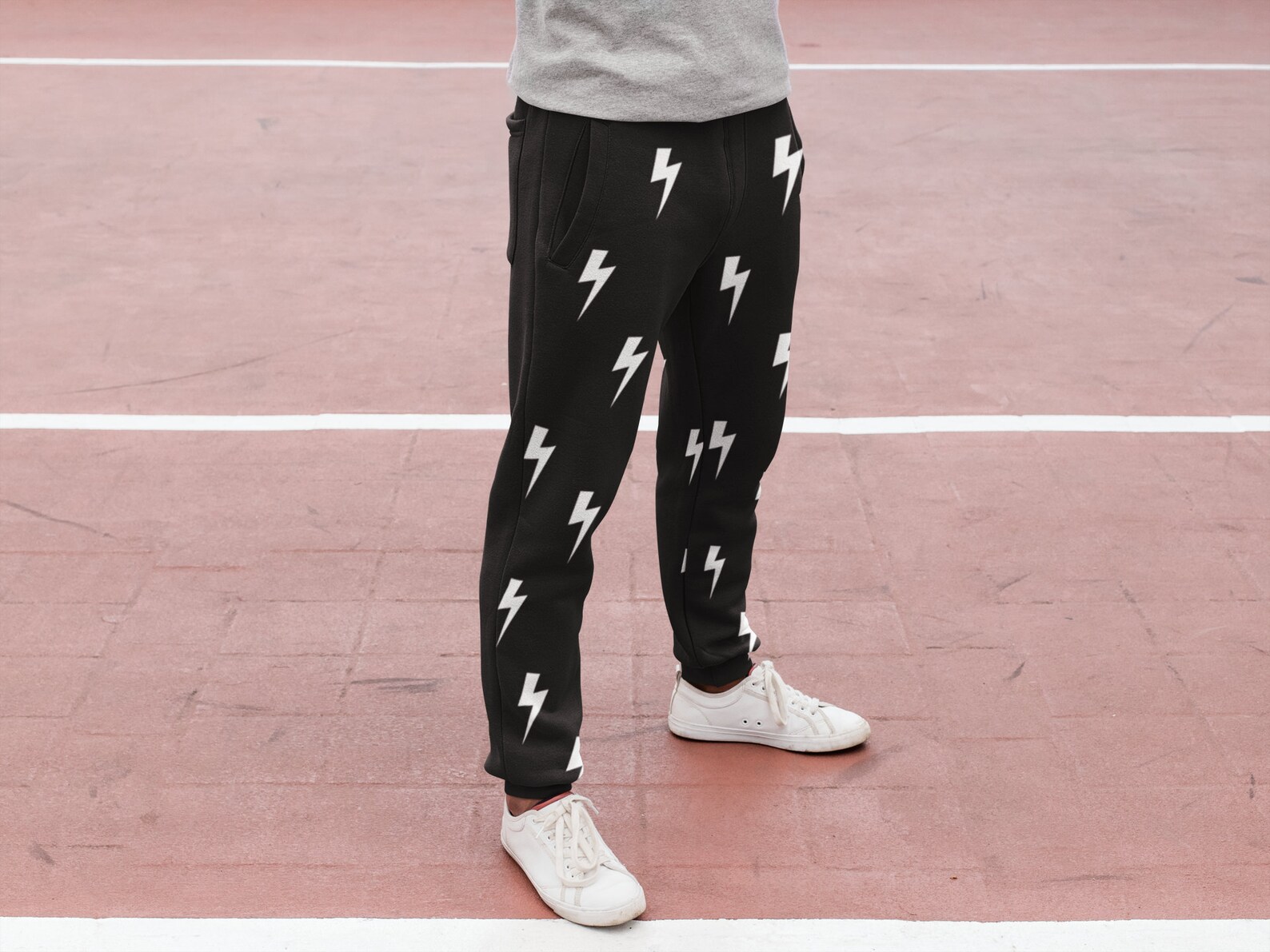Lightning Bolt Sweatpants Thunder Streetwear Thick Warm | Etsy