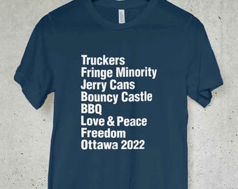 Fringe Minority T-shirt, Unisex T-shirt, Canada Shirt, Freedom Convoy 2022, Ottawa, Truckers