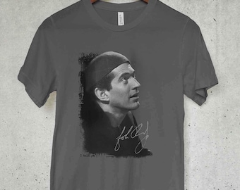 JFK Jr Inspired Portrait Graphic Tee Vintage Americana Minimalist Shirt