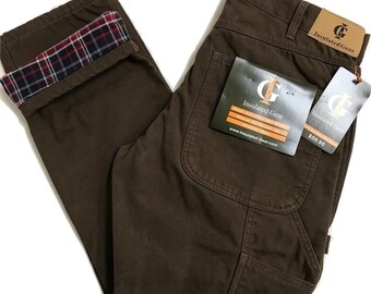 flannel lined work jeans