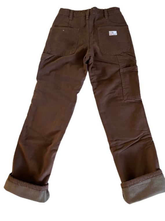 Women Fleece Lined Canvas pant