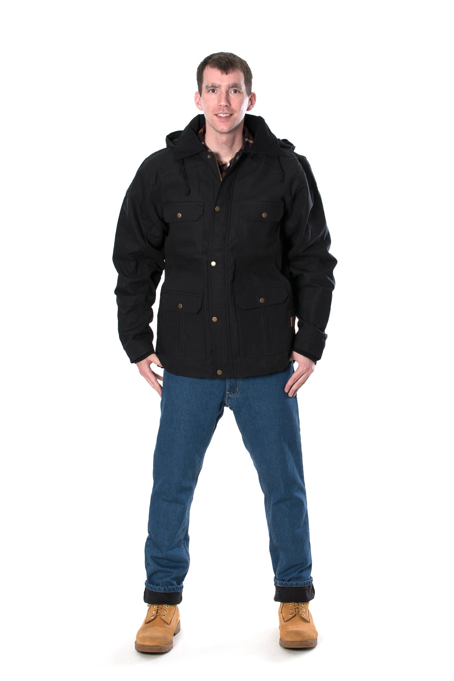 Insulated Gear Men's Quilted Lined Canvas Duck Work Jacket Etsy