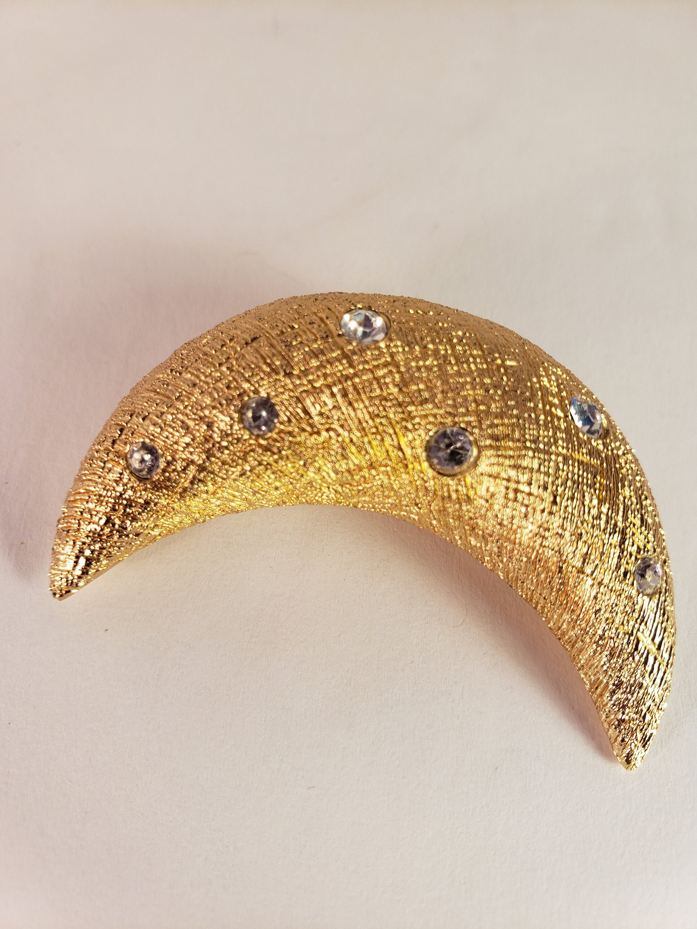 正規レア Diorディオール クラシック クレセントムーン ブローチ