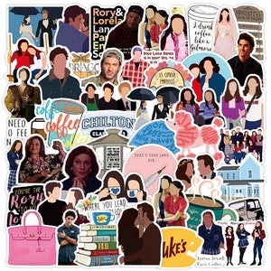 Gilmore girls tv show character stars hollow stickers decals sticker memorabilia