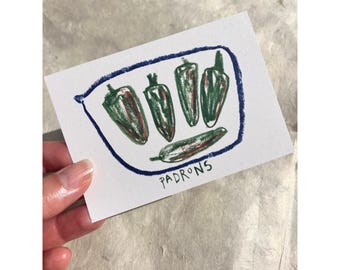A7 Mini Print 'padrons', printed on 100% recycled paper