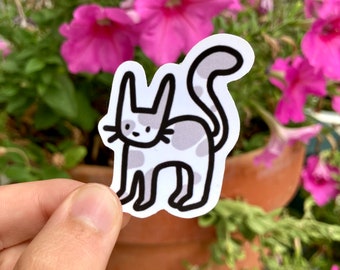 Little Cat Mini Stickers - Little Cat Kitten Kawaii Matte Stickers - Water Bottle Hydroflask Stickers