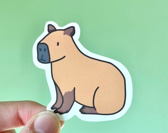 Adorable Capybara Matte Sticker Kawaii Sticker Friend