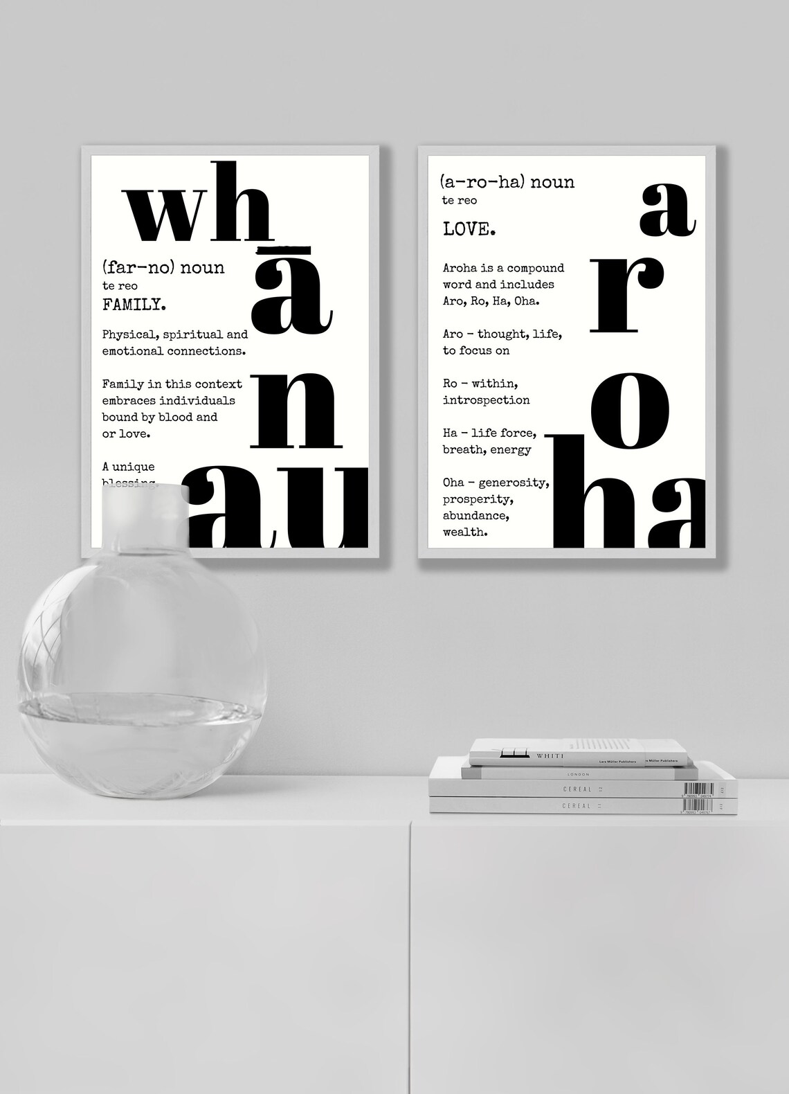 Whanau Meaning White Digital Art Etsy