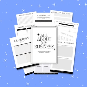 Beginner or New Business Owners Mini  Business Workbook | Track Goals, Income/Expenses + Much More!