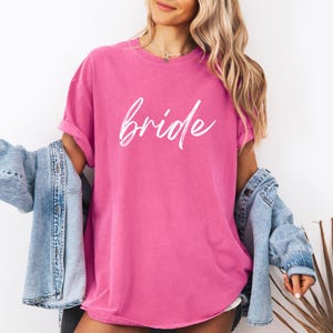 Bride Graphic Tee, Bridal Shirt, Bridal Shower Gift, Wedding Gift, Bachelorette Party, Bride Tshirt, Wedding Shirt, Oversized Shirt