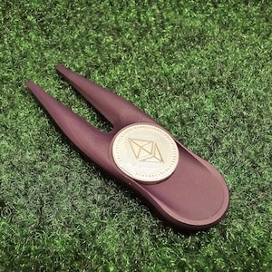 Golf Divot Tool Ball Marker Gifts for Golfers Golf Gifts Crypto Enthusiasts Ethereum