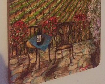 Terraza en el viñedo