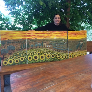 Sunset in Tuscany only on commission