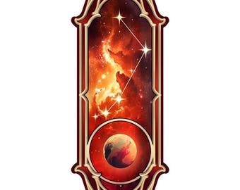 Aries Constellation Holographic Sticker