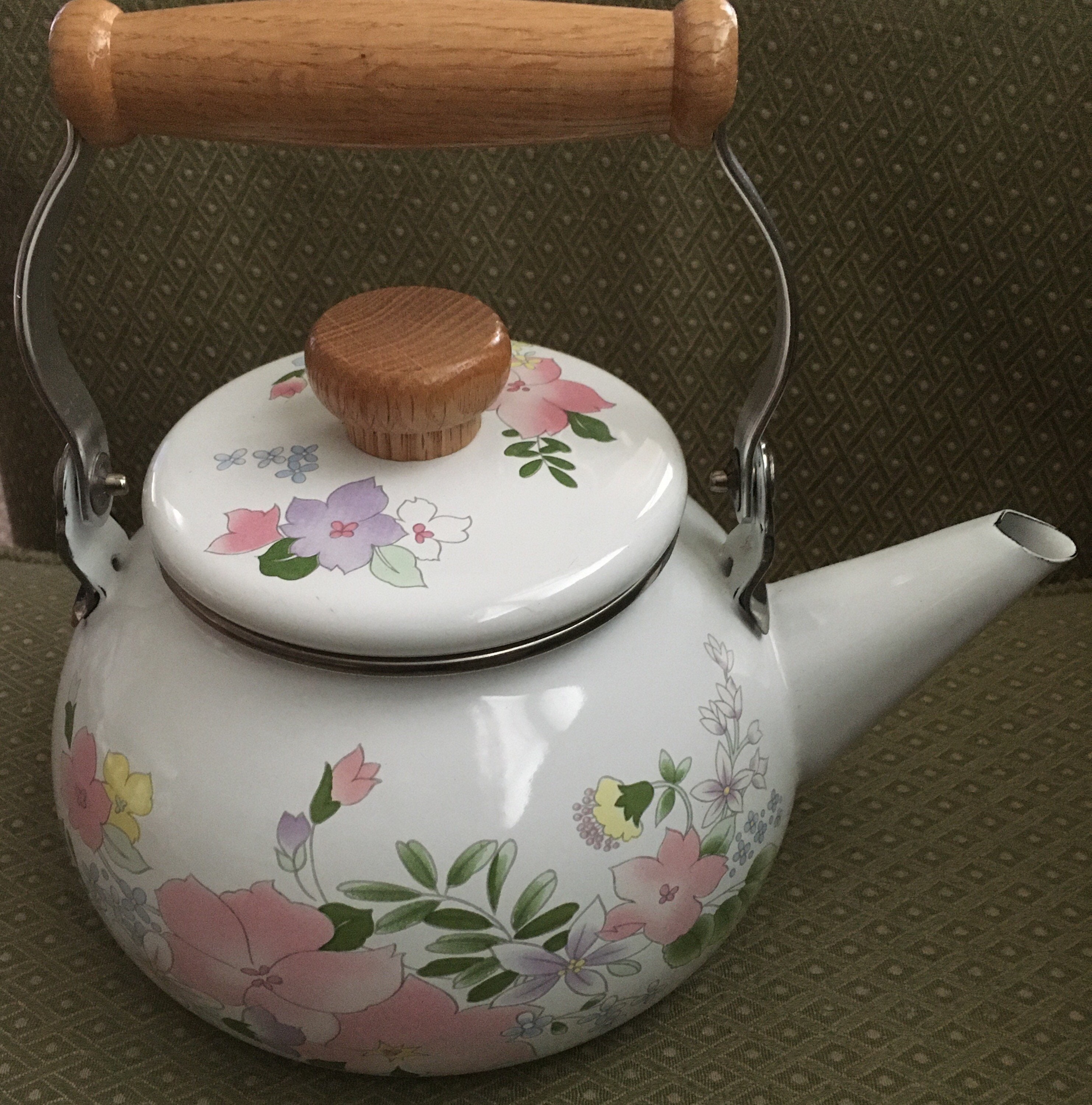 Vintage Floral Teapot The Cooks Bazaar Made in Taiwan Etsy