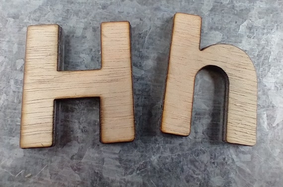 Wood, Alphabet, Lower Case, Letters, 2 inch, Magnets