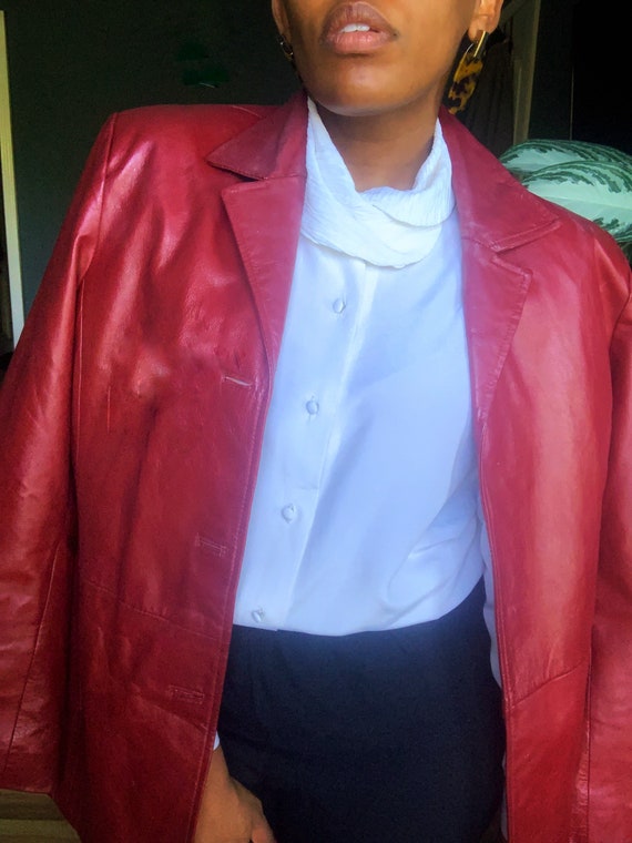 Vintage Red Leather jacket