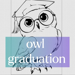 Adorável coruja de formatura SVG - Coruja fofa com chapéu e óculos Design vetorial para Cricut EPS pdf PNG Perfeito para gravação, canecas, artesanato