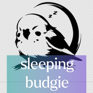 Budgie addormentato SVG - Adorabile golden retriever celeste Vector Design per Cricut & incisione EPS pdf PNG Perfetto per la luce notturna, Crafting