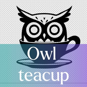 Cute Owl Teacup SVG - Linda coruja com design vetorial de caneca para Cricut e silhueta EPS pdf PNG perfeito para camisetas, canecas, artesanato