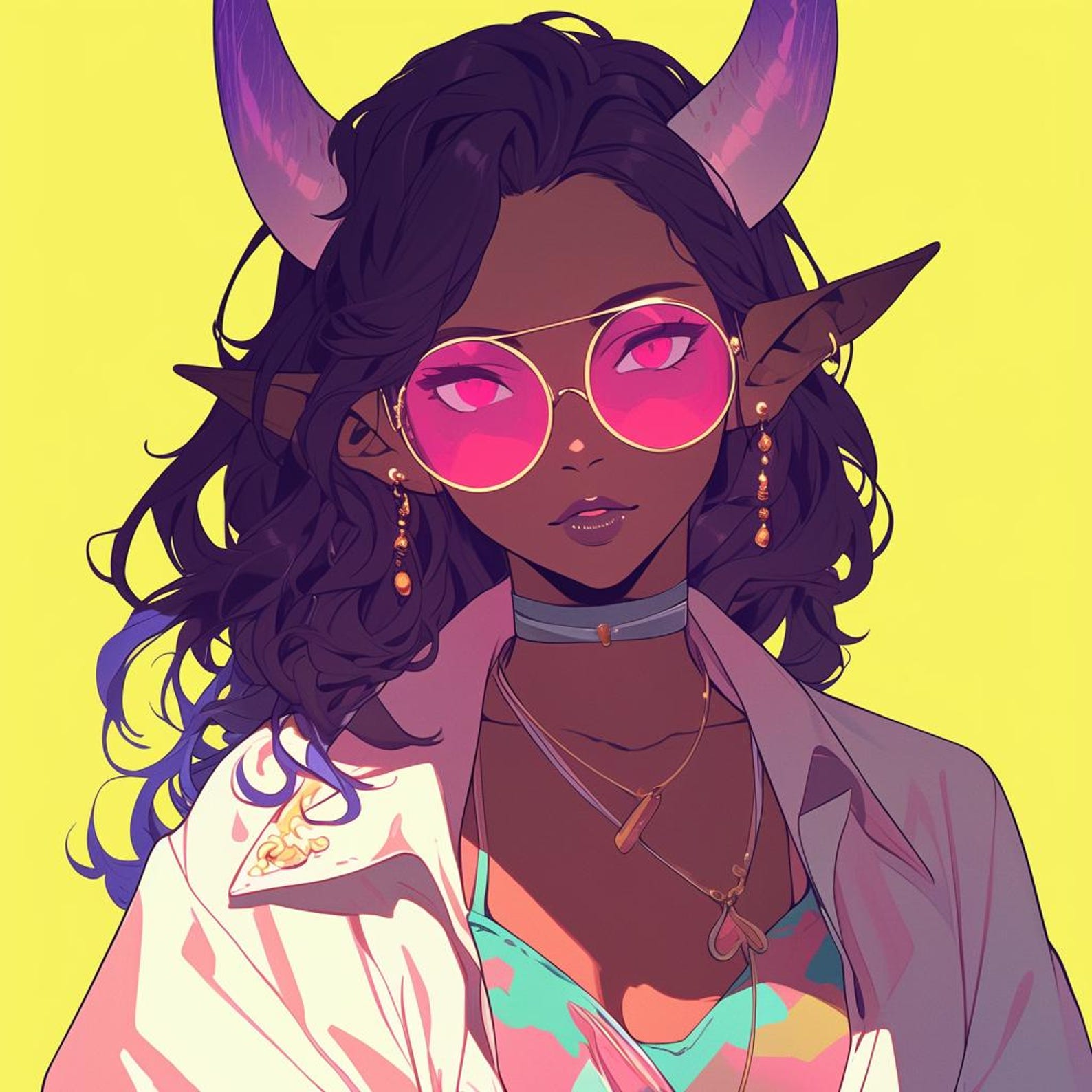 Simple Anime PFP Headshot - Original Character Digital Art - Etsy