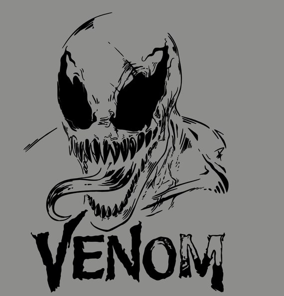 Marvel's Venom Headshot Logo Svg &amp; Png Design Files - Etsy